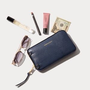 Bandolier Expanded Pouch Grey Zebra Print